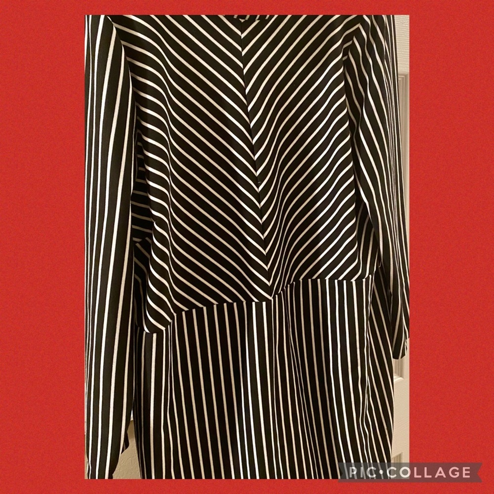 ELOQUII simple and chic black and white dress. Size 24, new with tags!